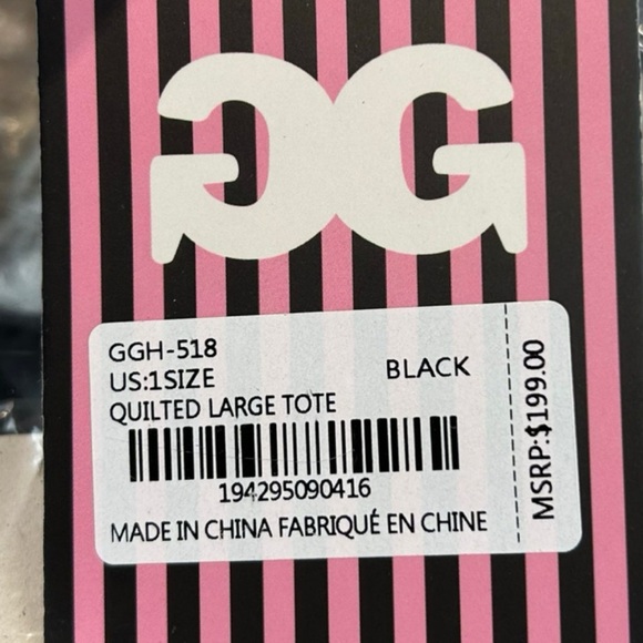 Gilda Paris NWT Black Quilted "G" Logo
Quilted Tote MSRP $199 - Picture 13 of 14